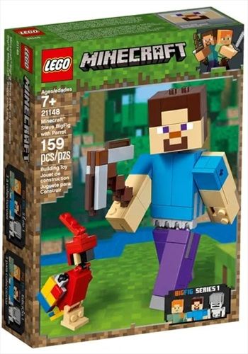 Lego-Minecraft-21148-Steve-BigFig-with-Parrot-LEGO-D-F-I-E
