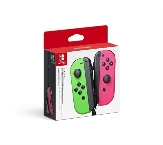Image of Switch Controller Joy-Con Pair Neon Green Neon Pink D/F/I